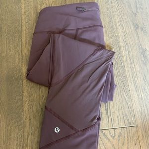 Lululemon Purple Mid-Rise Capri Leggings